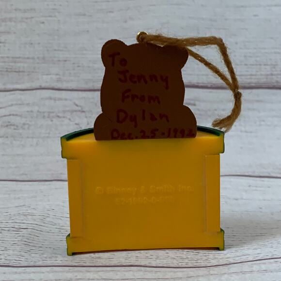 Vintage Crayola Teddy Bear Christmas Tree Ornament by Binney & Smith Inc. 1992 - Picture 3 of 13
